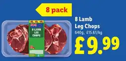 Lidl 8 Lamb Leg Chops offer