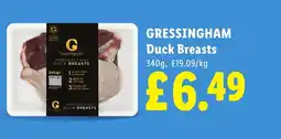 Lidl GRESSINGHAM Duck Breasts offer