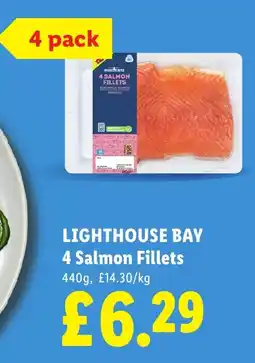 Lidl LIGHTHOUSE BAY 4 Salmon Fillets offer