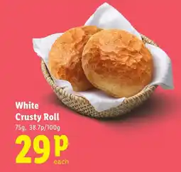 Lidl White Crusty Roll offer