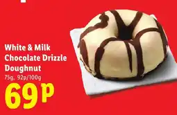 Lidl White & Milk Chocolate Drizzle Doughnut offer