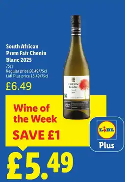 Lidl South African Prem Fair Chenin Blanc 2025 offer