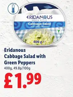 Lidl Eridanous Cabbage Salad with Green Peppers offer