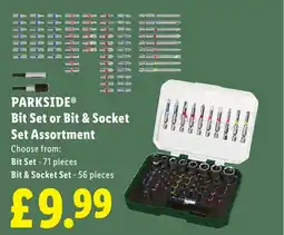 Lidl PARKSIDE Bit Set or Bit & Socket Set Assortment offer