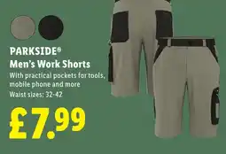 Lidl PARKSIDE Men's Work Shorts offer