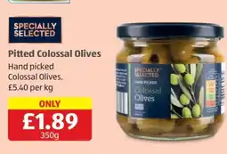 Aldi Pitted Colossal Olives offer