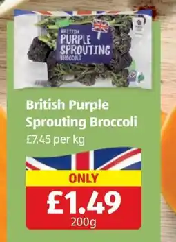 Aldi British Purple Sprouting Broccoli offer