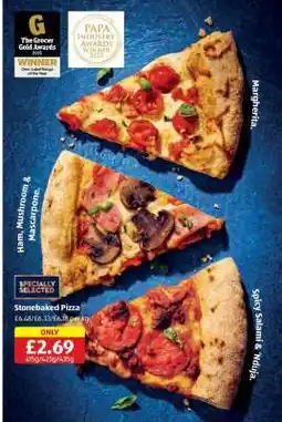 Aldi Stonebaked Pizza offer