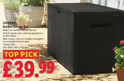 Lidl LIVARNO Garden Storage Box offer