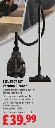Lidl SILVERCREST Vacuum Cleaner offer