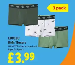 Lidl LUPILU Kids' Boxers offer