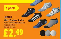 Lidl LUPILU Kids' Trainer Socks offer