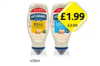 Londis Hellmann's Real Mayonnaise, Light offer