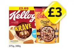 Londis Kellogg's Krave, Crunchy Nut offer