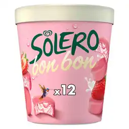 Iceland Solero Bon Bon Ice Cream Frozen Snack Strawberry Twist 192ml 12MP offer