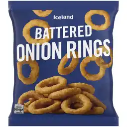 Iceland Iceland Battered Onion Rings 600g offer
