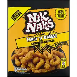 Iceland Nik Naks Tangy 'n' Cheesy Flavour Shredded Chicken 450g offer