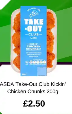 Asda ASDA Take-Out Club Kickin' Chicken Chunks offer