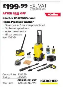 Costco Kärcher K5 WCM Car and Home Pressure Washer offer