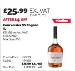 Costco Courvoisier VS Cognac 1L offer