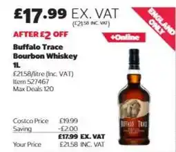 Costco Buffalo Trace Bourbon Whiskey 1L offer