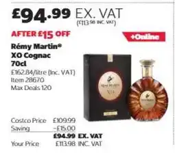 Costco Rémy Martin XO Cognac 70cl offer