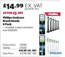 Costco Philips Sonicare Brush Heads 6 Pack offer