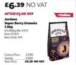 Costco Jordans Super Berry Granola offer