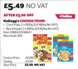 Costco Kellogg's offer