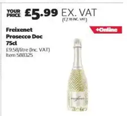 Costco Freixenet Prosecco Doc 75cl offer