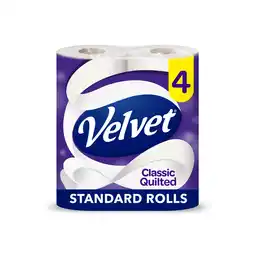 Iceland Velvet Classic Quilted Toilet Roll 4 Rolls offer
