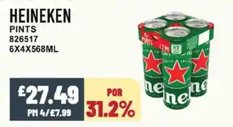 Bestway HEINEKEN Pints offer