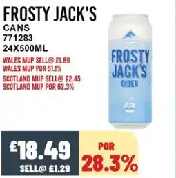 Bestway FROSTY JACK'S Cans offer