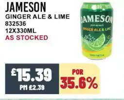 Bestway JAMESON Ginger ale & lime jameson offer