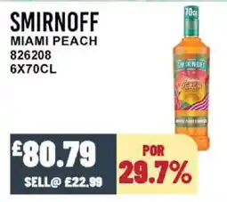 Bestway SMIRNOFF Miami peach offer