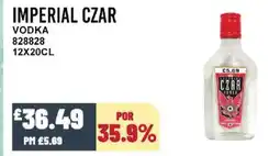 Bestway IMPERIAL CZAR Vodka offer