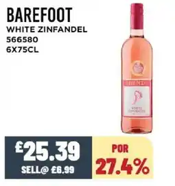 Bestway BAREFOOT White zinfandel offer