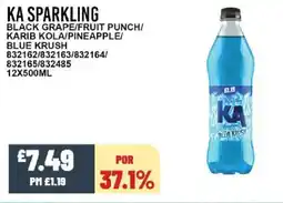 Bestway KA SPARKLING Black grape/fruit punch/ karib kola/pineapple/ blue krush offer