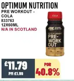 Bestway OPTIMUM NUTRITION Pre workout - cola offer