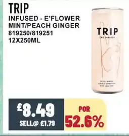 Bestway TRIP Infused e'flower mint/peach ginger offer