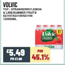 Bestway VOLVIC Tof strawberry/lemon & lime/summer fruits offer