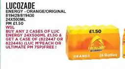 Bestway LUCOZADE Energy orange/original offer