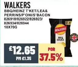 Bestway WALKERS Bbq/heinz t'ket/lea& perrins/p'oni/s'bacon offer