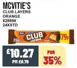 Bestway MCVITIE'S Club layers orange offer