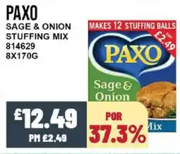 Bestway PAXO Sage & onion stuffing mix offer
