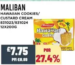 Bestway MALIBAN Hawaiian cookies/ custard cream offer