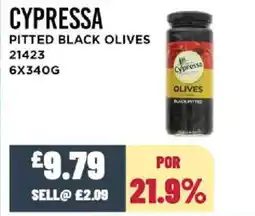 Bestway CYPRESSA Pitted black olives offer