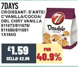 Bestway 7DAYS Croissant- s'ante/ c'vanilla/cocoa/ dbl chry vanilla offer