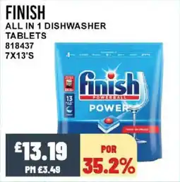 Bestway FINISH All in 1 dishwasher tablets offer