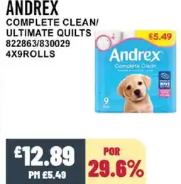Bestway ANDREX Complete clean/ ultimate quilts offer